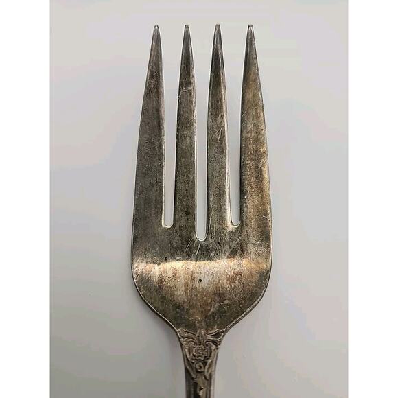 GRAND ELEGANCE Wm Rogers Mfg Co Extra Plate Cold Meat Serving Forks Silverplate - Picture 5 of 7